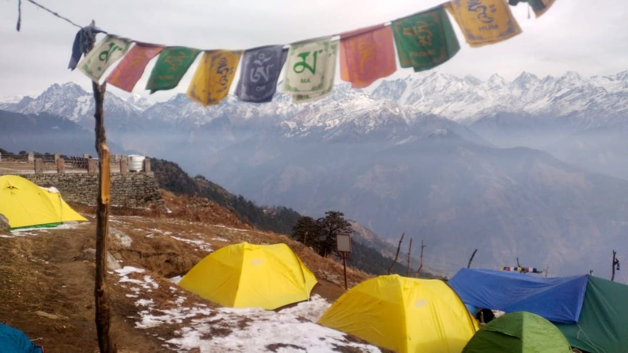 New Year will be welcomed while looking at the snow covered mountains.