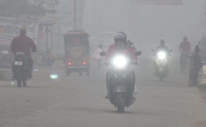 Fog increases melting, cold will increase due to falling mercury