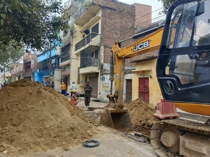 Sewer line work not completed...will have to face trouble in the new year also
