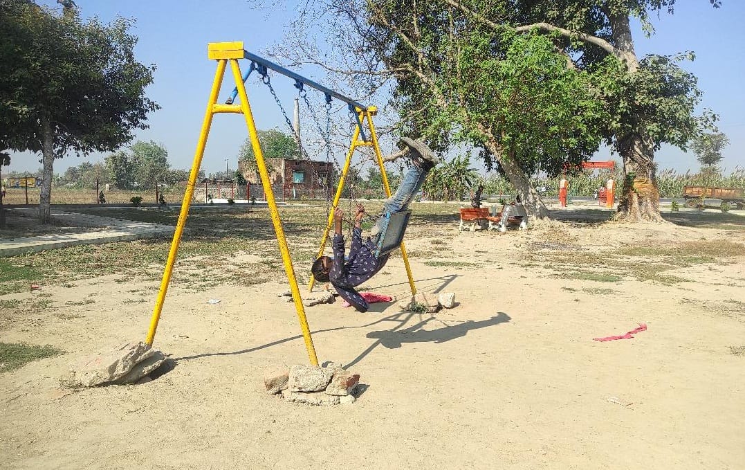 Lohia Nagar park started getting destroyed just six months after its construction.