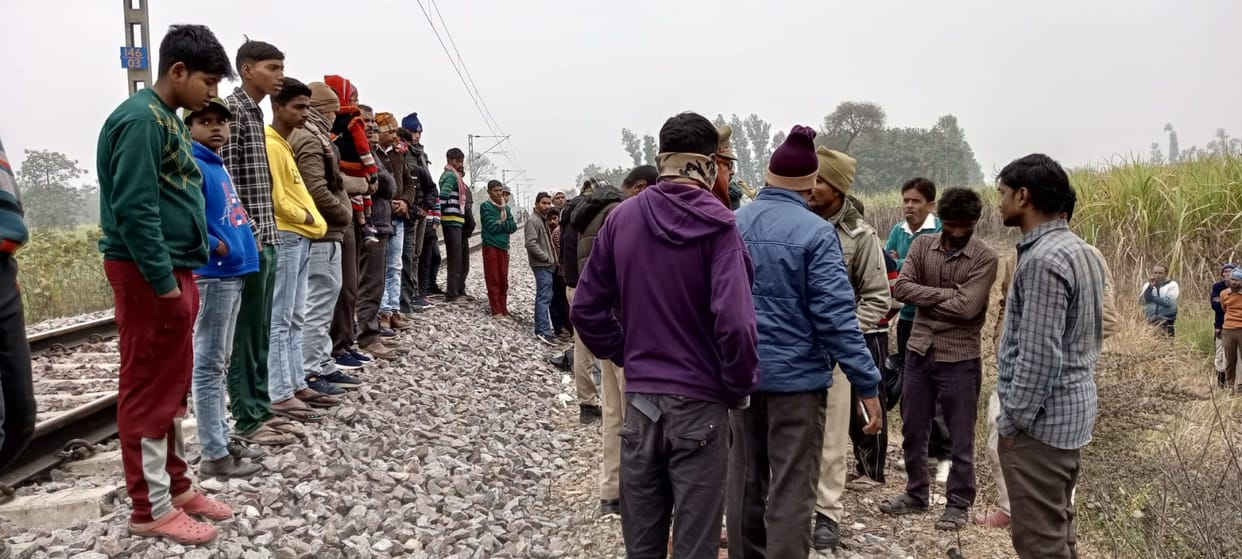 Middle aged man dies after being hit by Dollyganj-Mailani passenger
