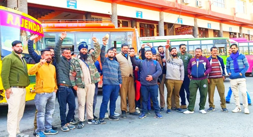 Private bus drivers across the district

strike, passengers upset