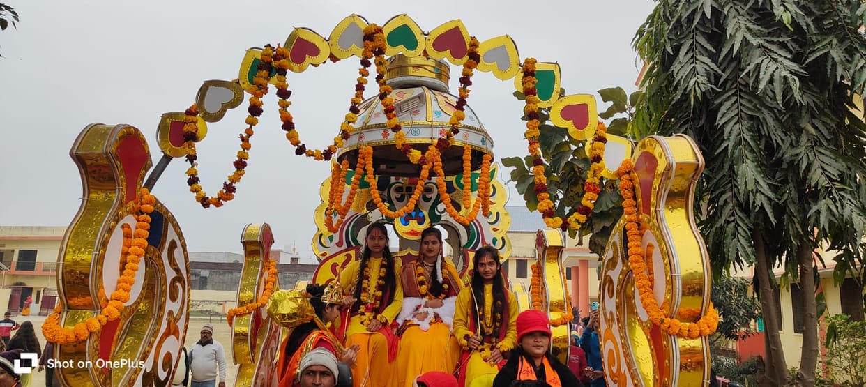The city echoed with the chants of Jai Shri Ram