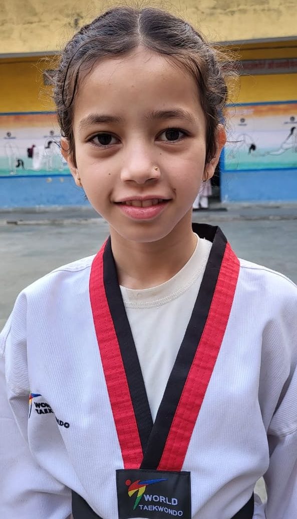 Bhumika won gold medal in taekwondo