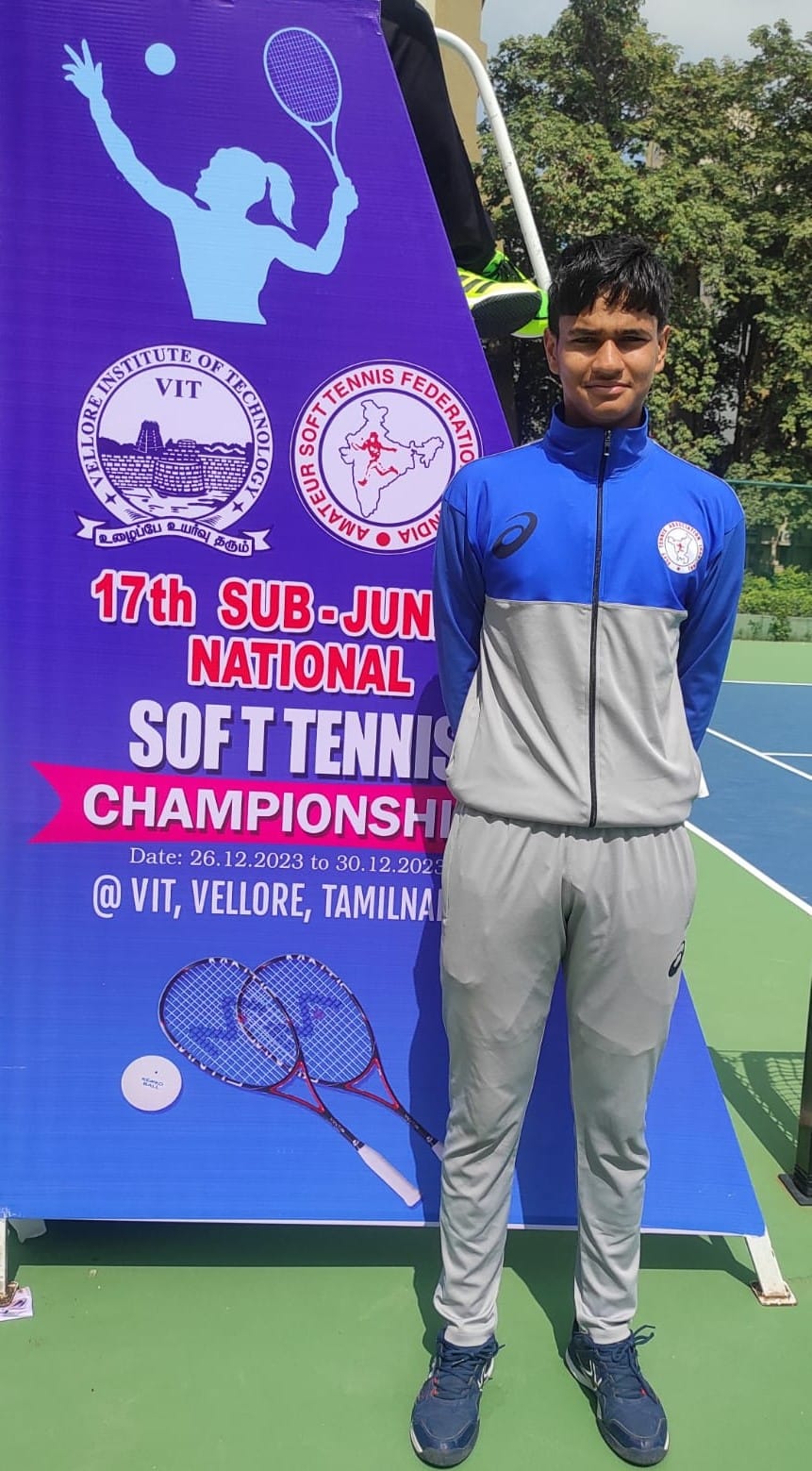 Prince won silver medal in national soft tennis competition