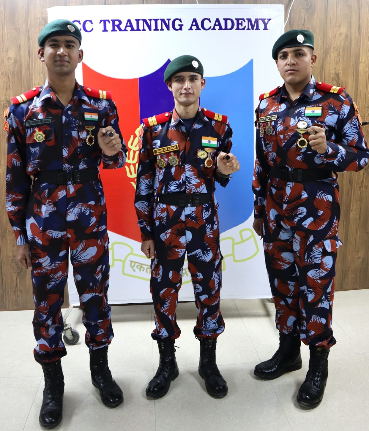 three ncc cadets, youth exchange program