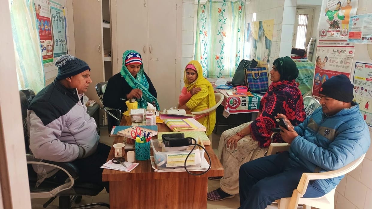 Health inspector inspected five sub health centers under regular vaccination