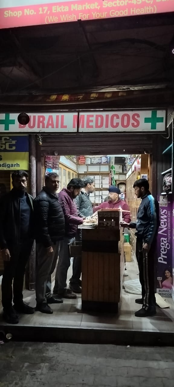 Raid on medical store in Budail, consignment of banned medicines recovered