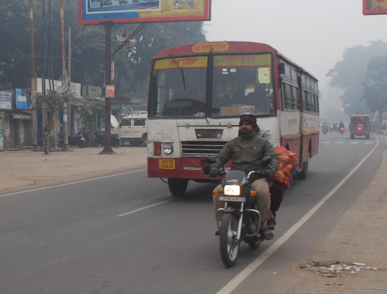 Roadways buses started running as soon as the strike started