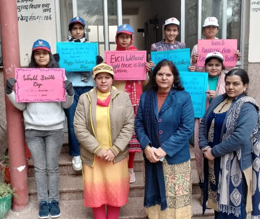 World Braille Day: Made people aware about eye donation with slogan