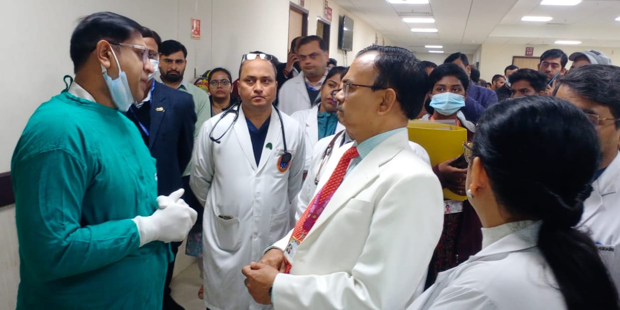The new director went to every room and saw the arrangements, took information about the needs from the HOD.