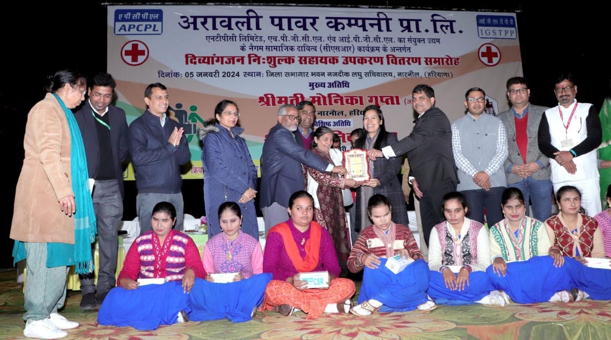 Distribution of assistive devices and battery operated bicycles to disabled people.