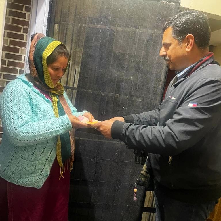 Worshiped Akshat and invitations distributed in Solan and Parwanoo
