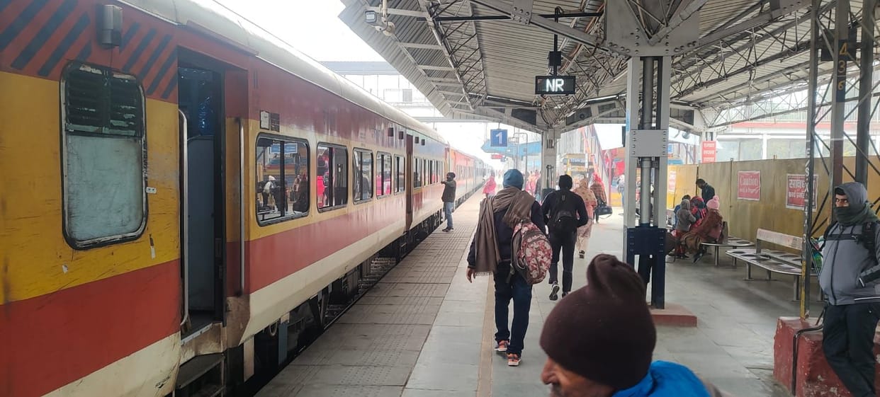 Geeta Jayanti Express was late by 13 hours and Amrapali by five and a half hours.