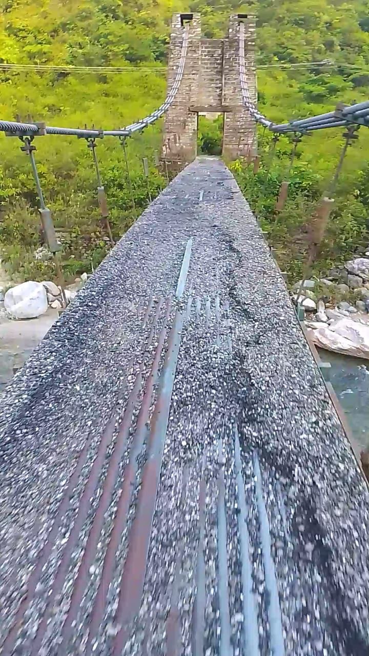 Suspension bridge can become the cause of accident in Bora Bagad