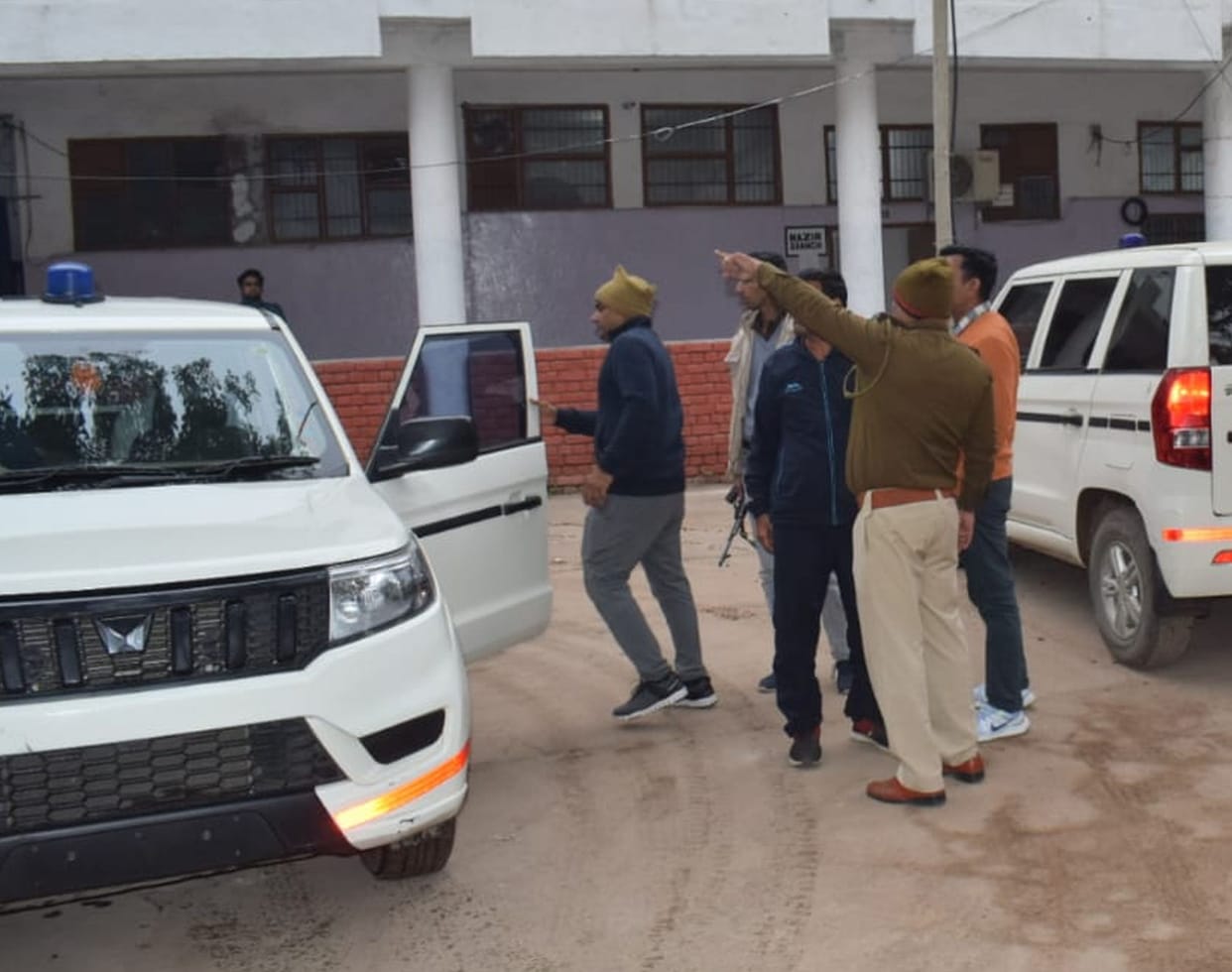 Two youths opened fire in the court premises, police caught them