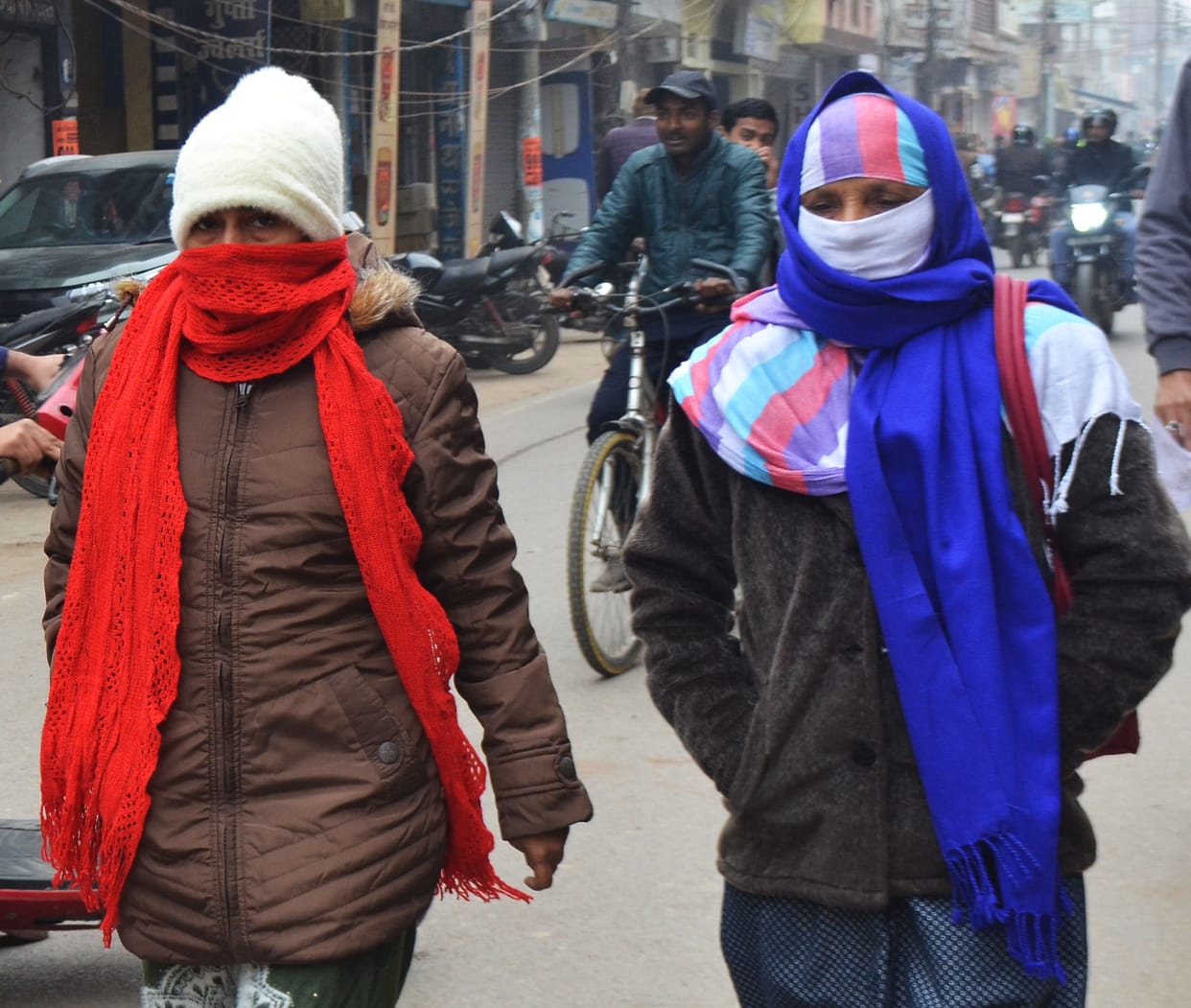 Minimum temperature increased by three degrees... still no relief from cold
