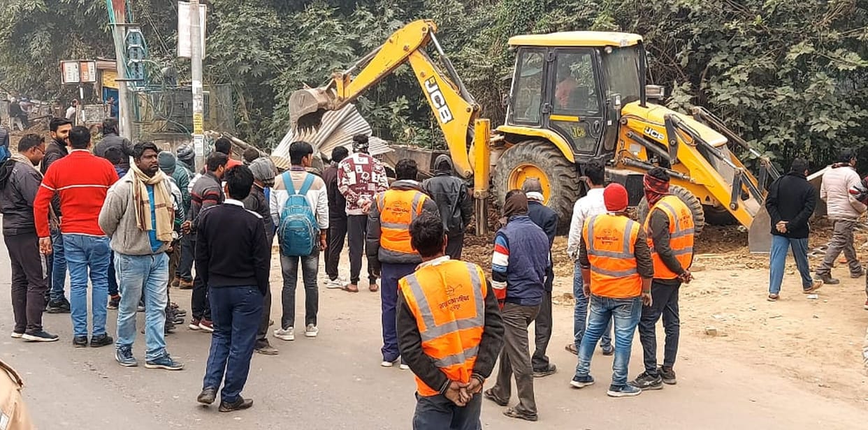 Encroachment removed from Payagipur to Badhamandi