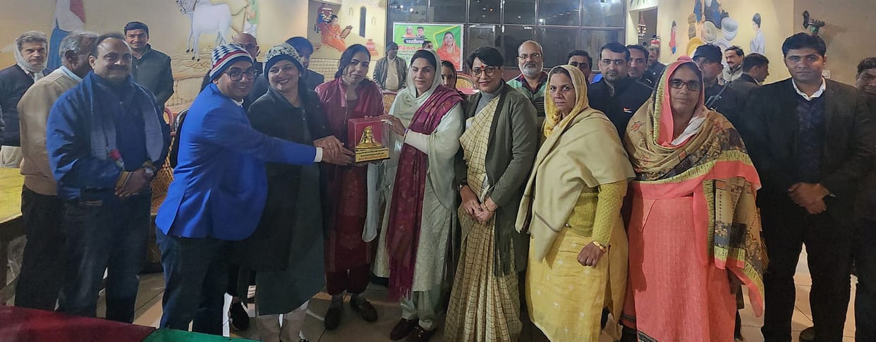 MLA Naina Chautala, honored, medical MLA Naina Chautala honored for medical collage in charakhi dadari