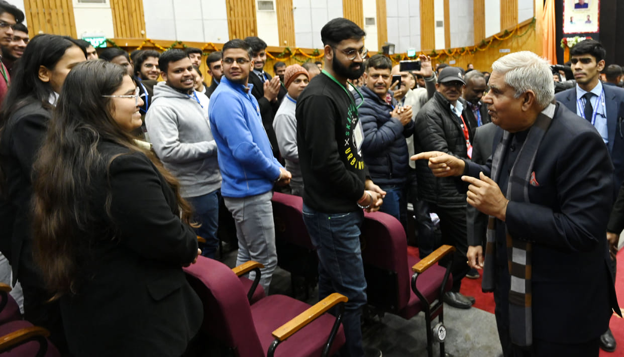 Future engineers convinced by Vice President Dhankhar's outspokenness