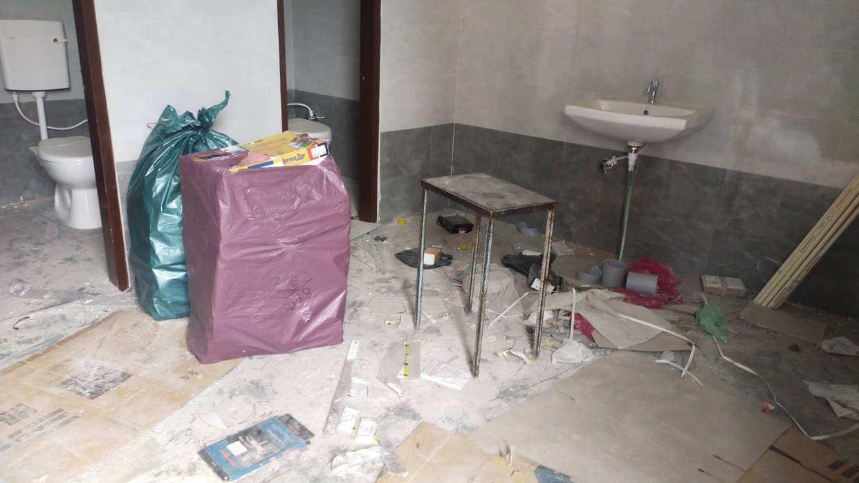 Claims fulfilled, toilets incomplete even after a year
