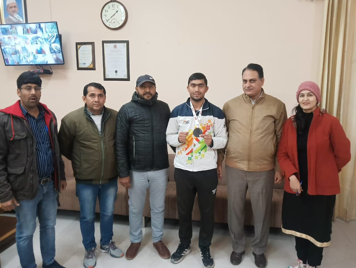 Aman Duhan brought glory to the college in boxing