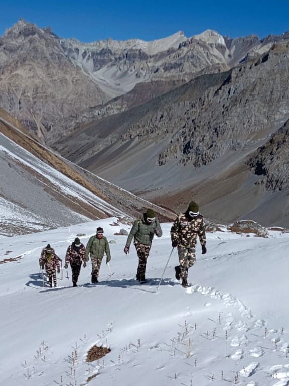 ITBP and SSB soldiers stand guard at the border in minus 35 degrees in pithoragarh
