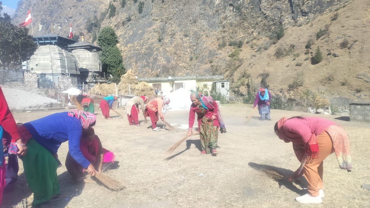 Mamand and Yumand launched cleanliness campaign in Pandukeshwar