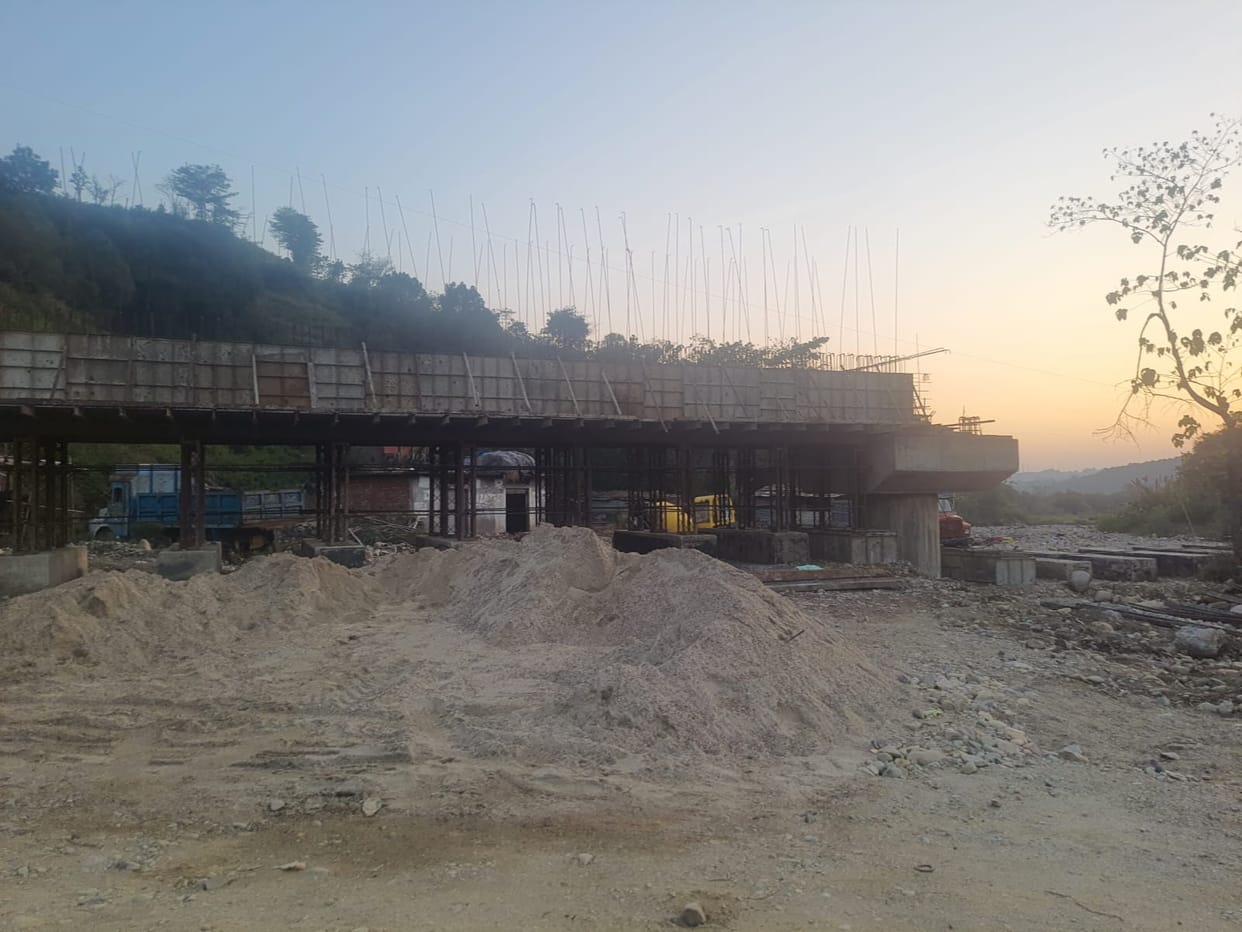 Slow construction of bridge on Awahdevi-Bassi road becomes a problem