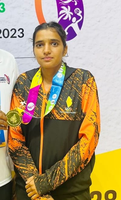 Neha won gold with the inspiration of father and coach