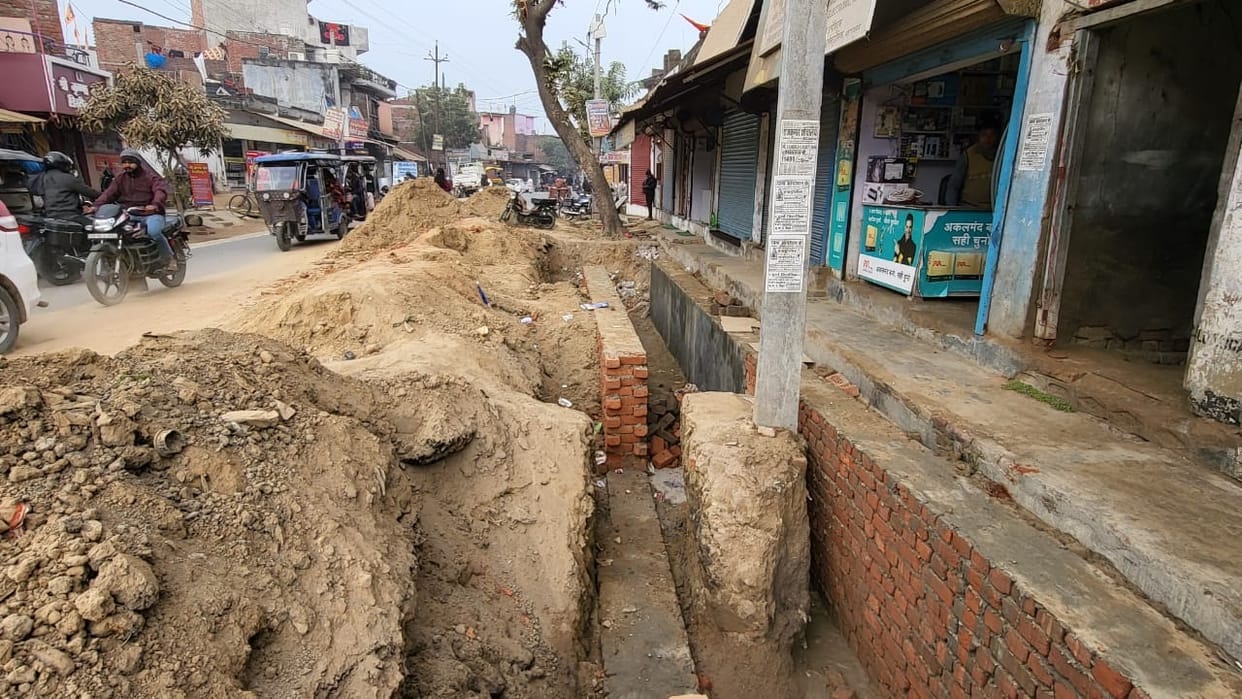 Slowdown in drain construction, business ruined