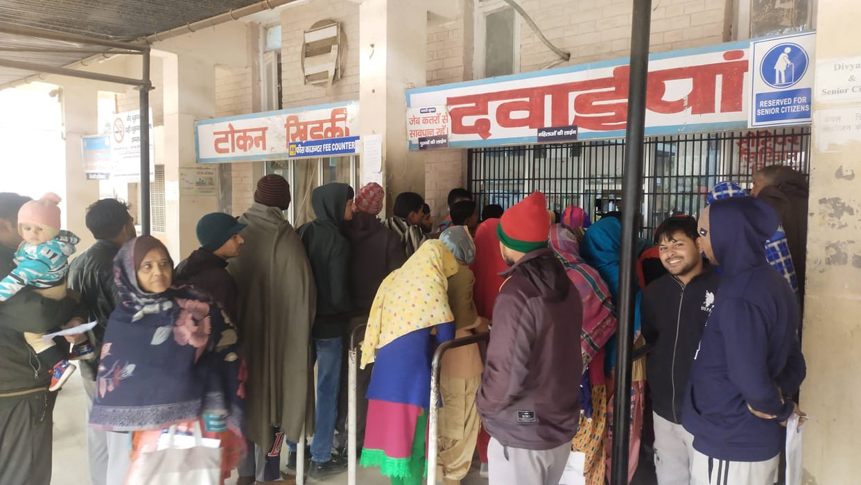 Patients started increasing, people distributing medicines decreased