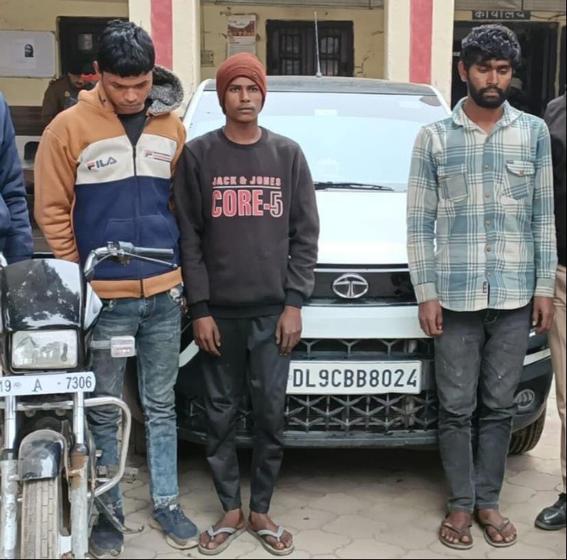 Three thieves of inter-district gang arrested