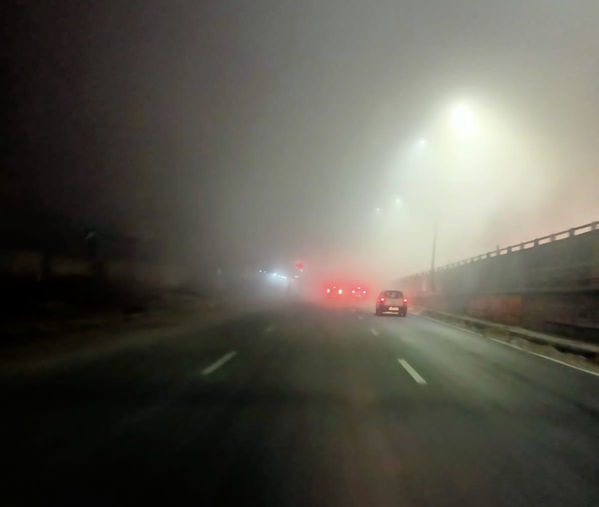 Pollution hits with winter, chances of relief from rain today