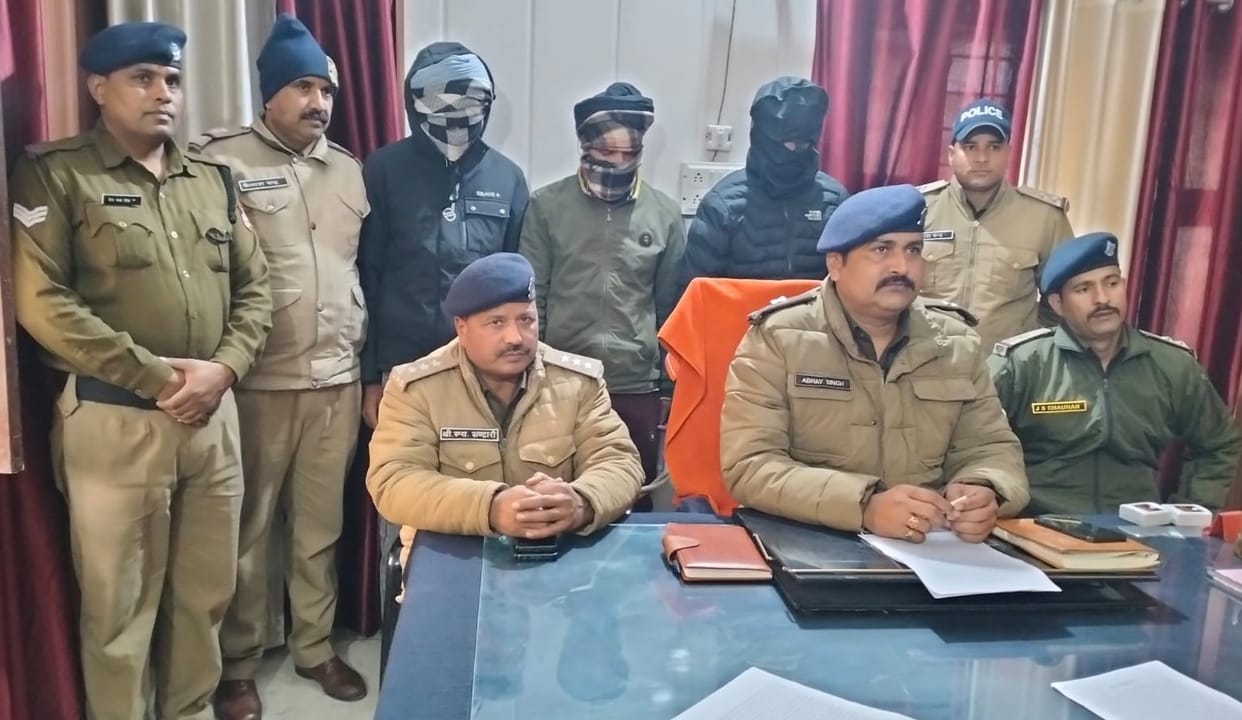 Three accused including stolen tractor arrested