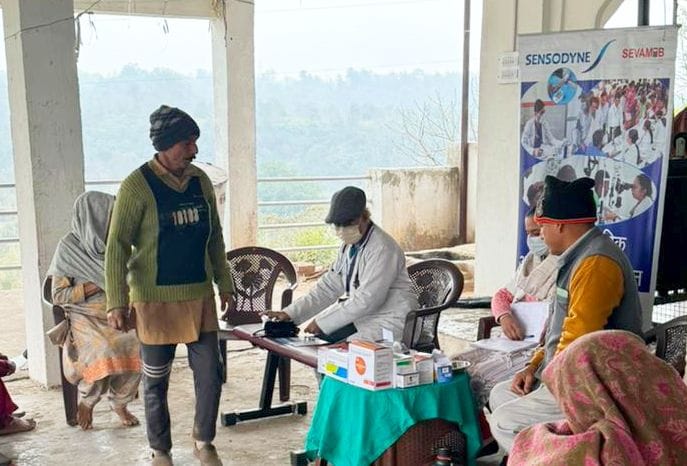 People screened for diabetes and blood pressure