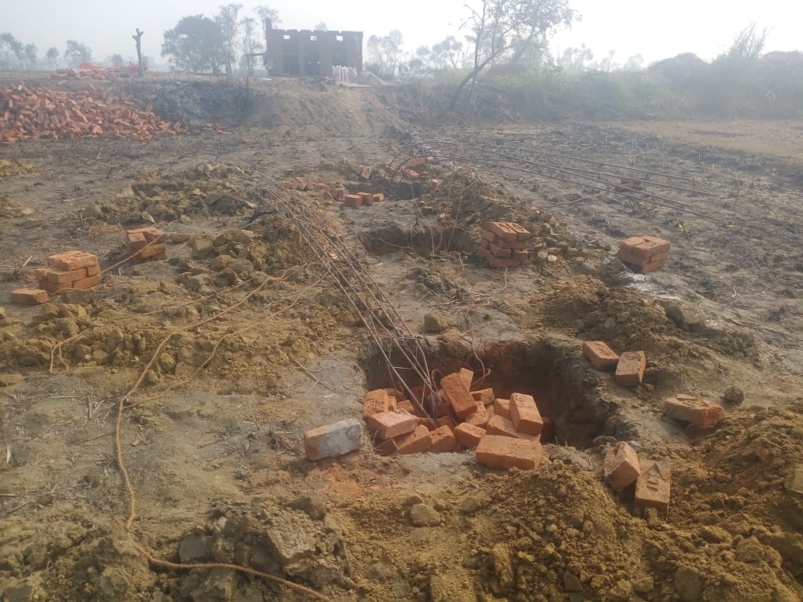 Case registered against four people for breaking pillar of cremation ground