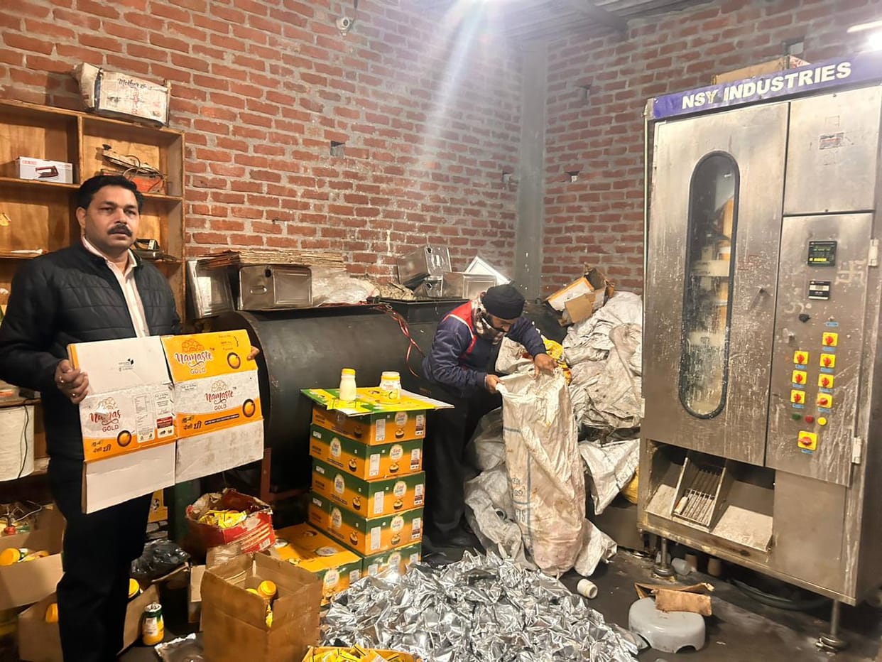 Namaste Gold Ghee manufacturing factory raided