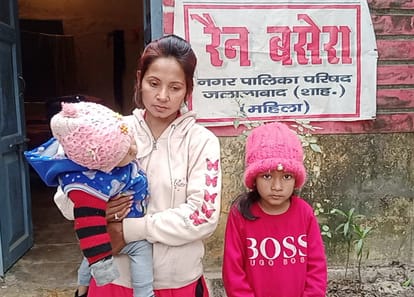 Woman thrown out of home after husband's death, living in night shelter with children