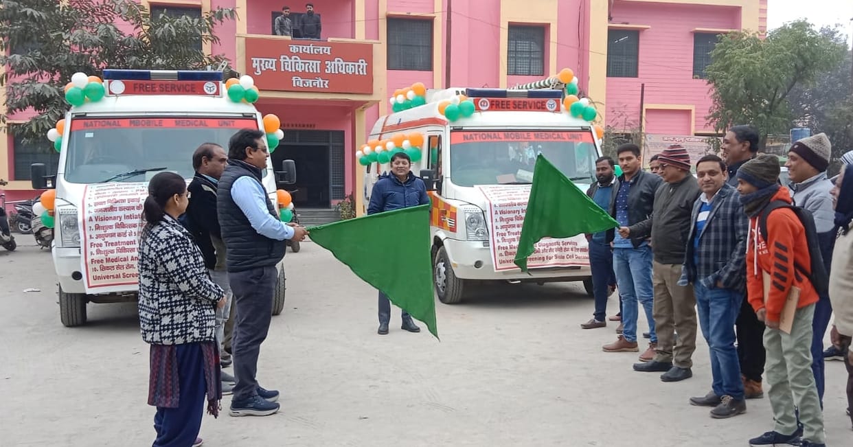CMO flagged off the mobile medical unit and sent it off.