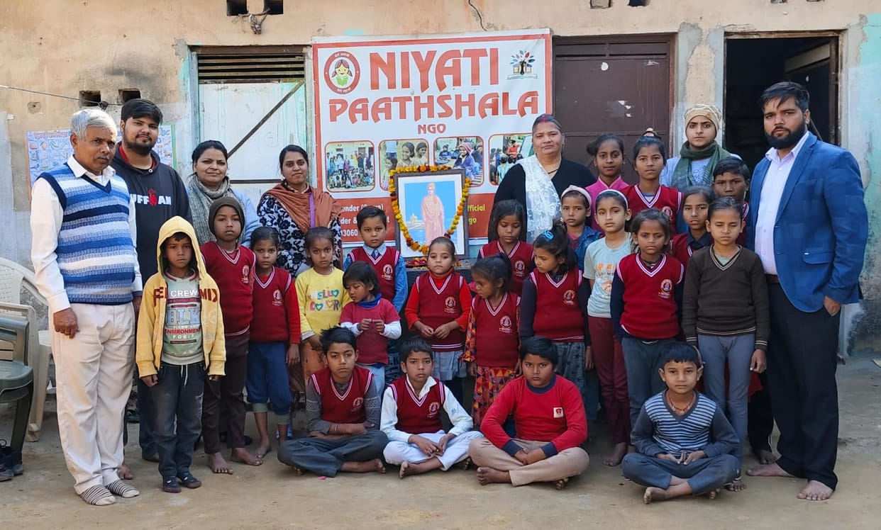 Children were informed about the life of Swami Vivekananda