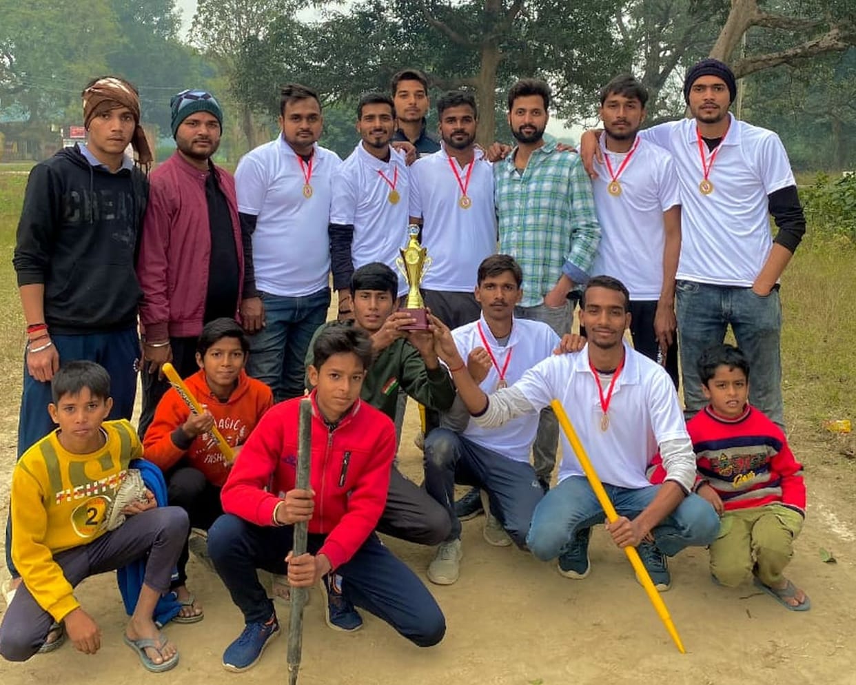 Pakhrauli won the trophy by 63 runs