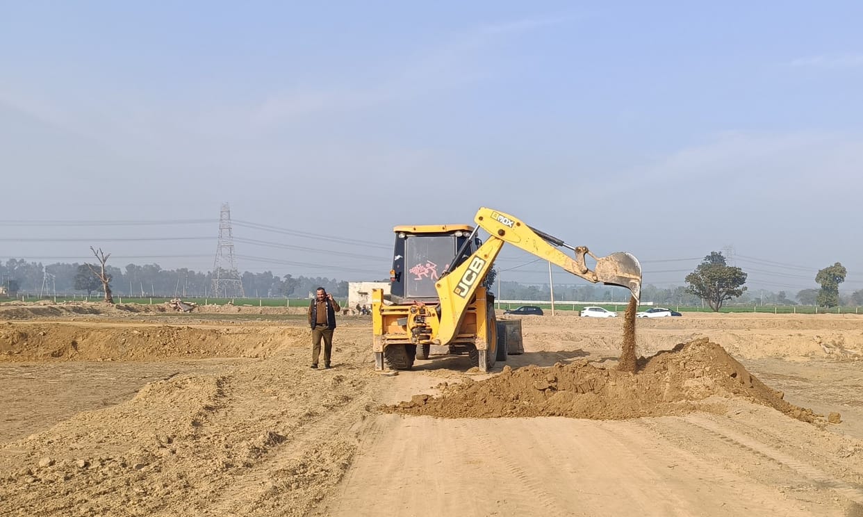 DTP started bulldozer in illegal colony