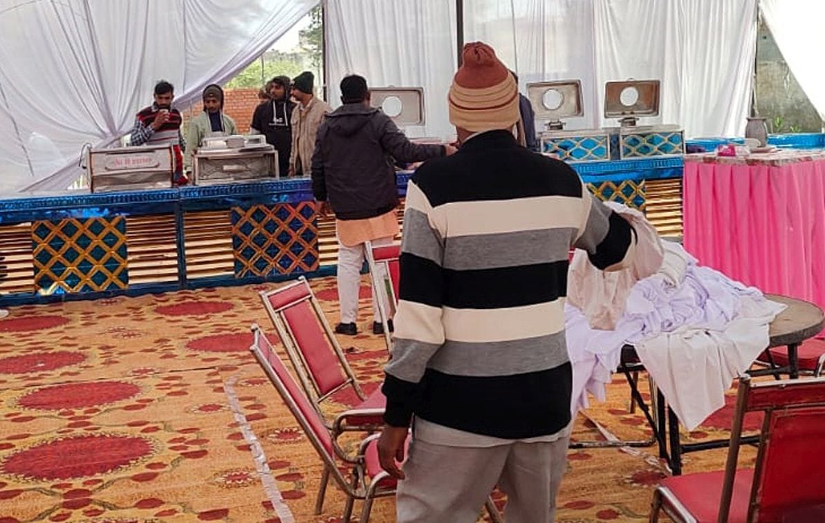 Awnings were set up, food was prepared but the visit of the Visa Assurance Committee was cancelled.
