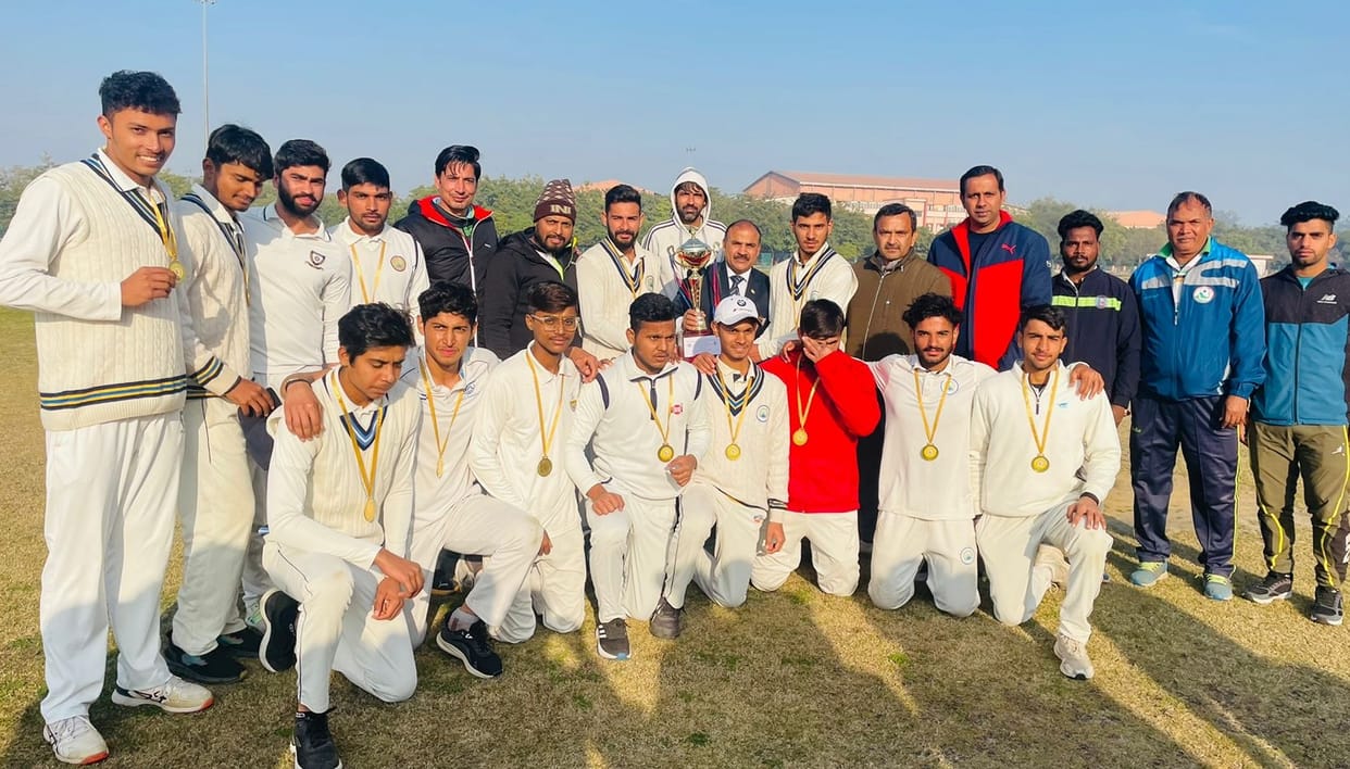 Jat College winner in Inter College Men's Cricket Competition