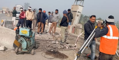 Repair of Ramganga river bridge, causing jam
