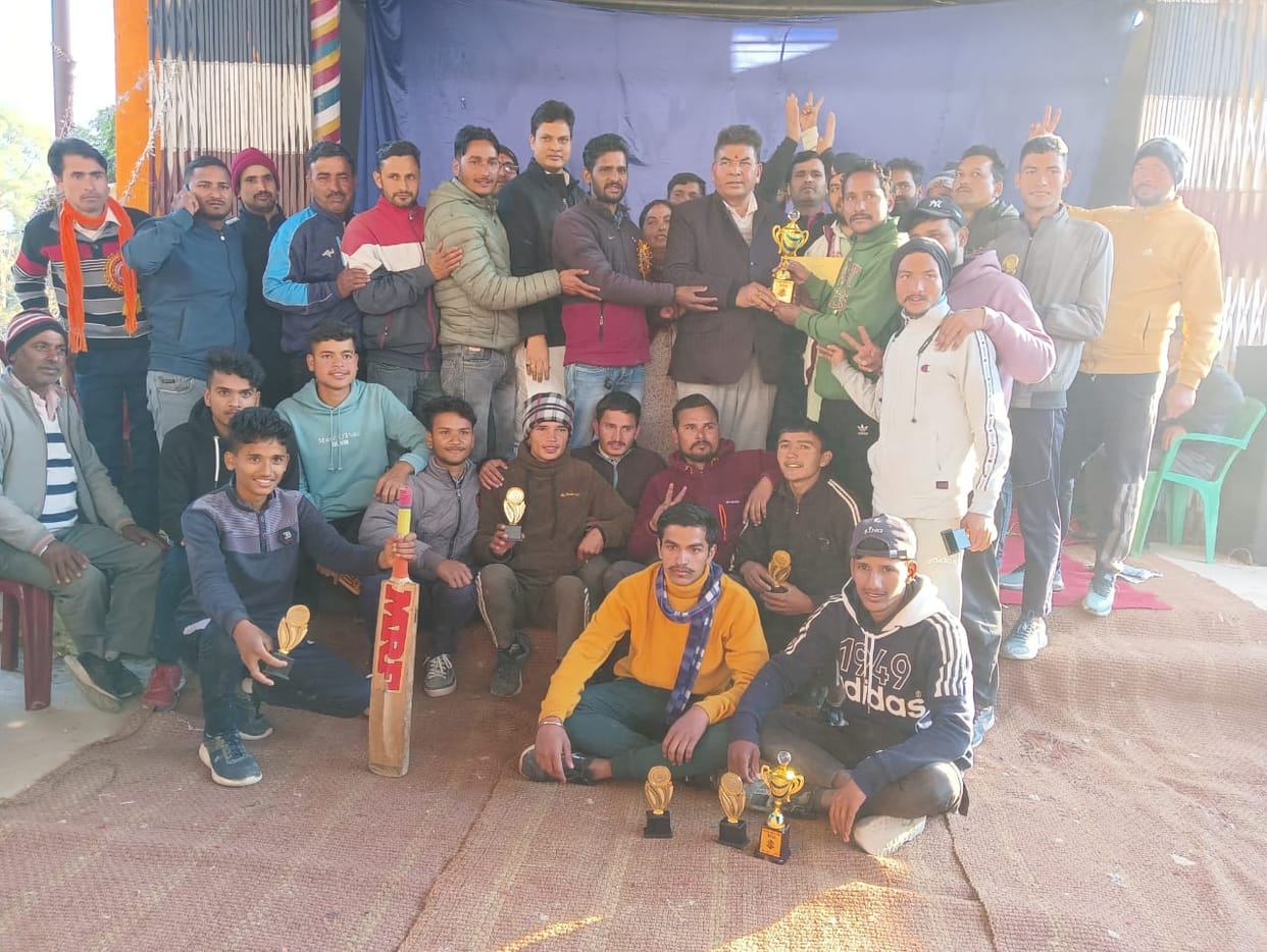 Gagri became the winner of Bhingrada cricket competition