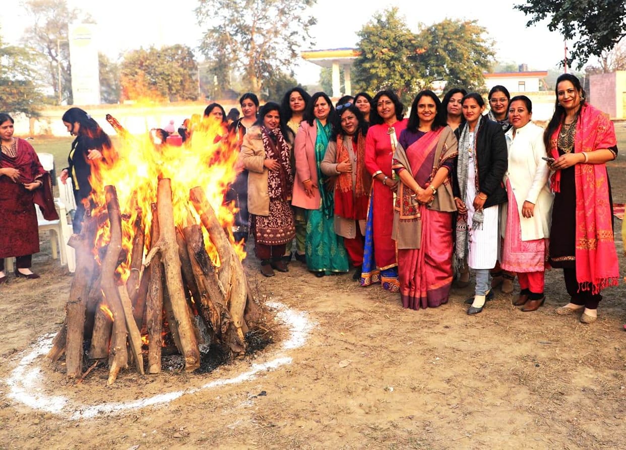 University Ladies Club members sang songs on Lohri festival
