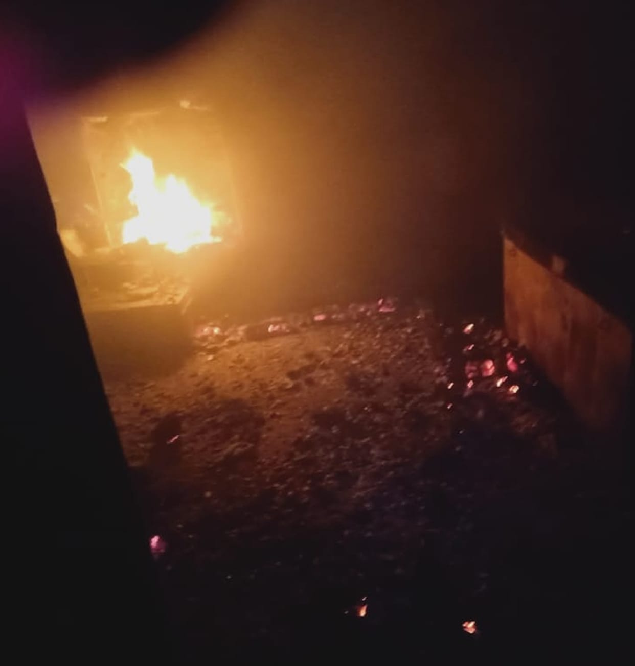 Fire broke out in the forest of Vashishtha and Shanag