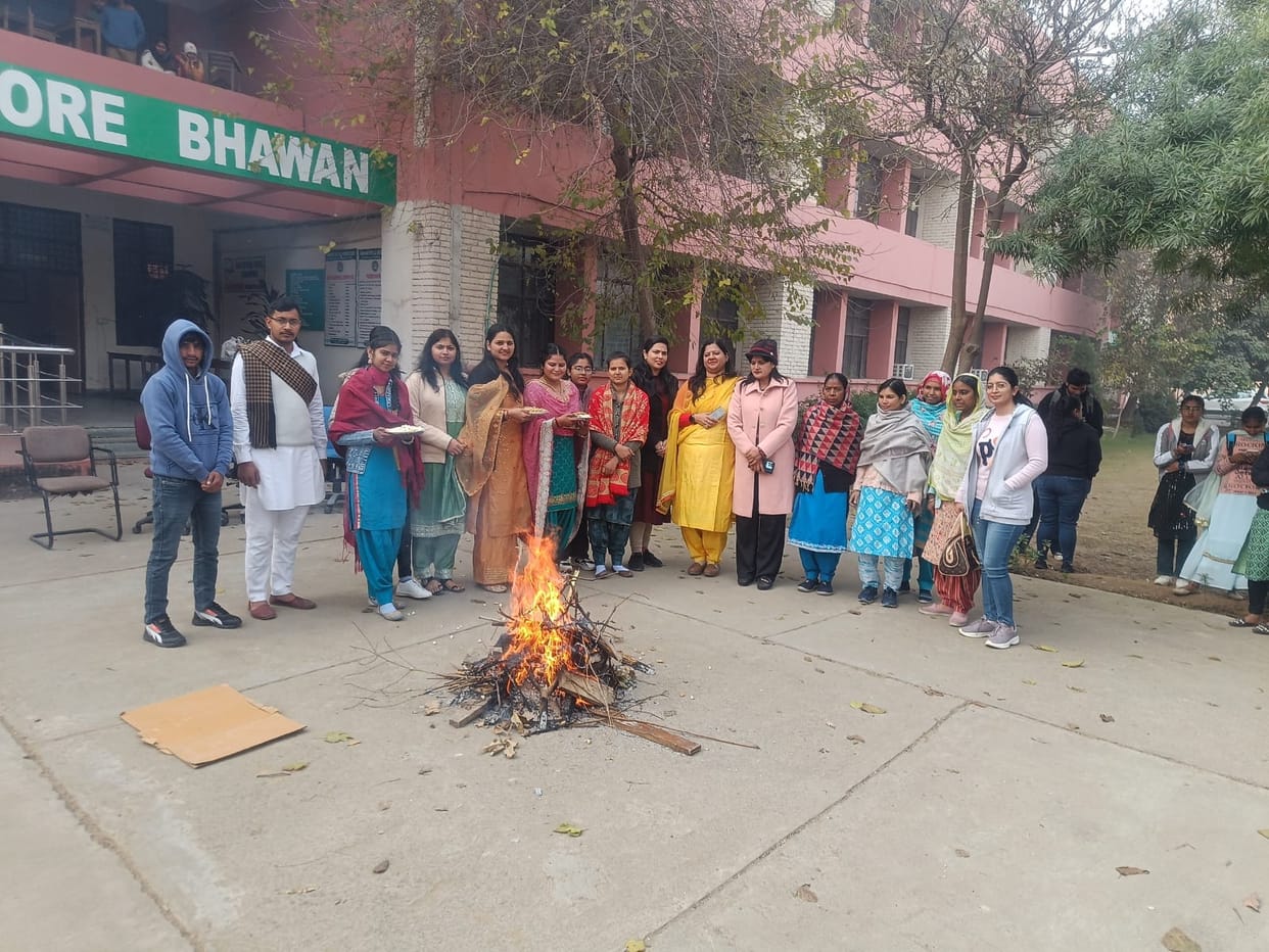Lohri was celebrated at Chaudhary Devi Lal University, Sirsa